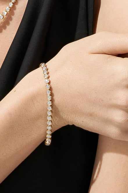 Bezel Set Tennis Bracelet 1.70CT