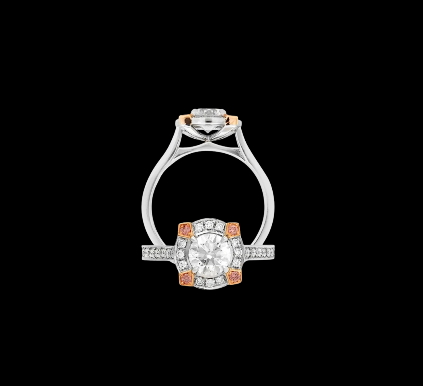Argyle Essence - Augusta Pink Engagement Ring