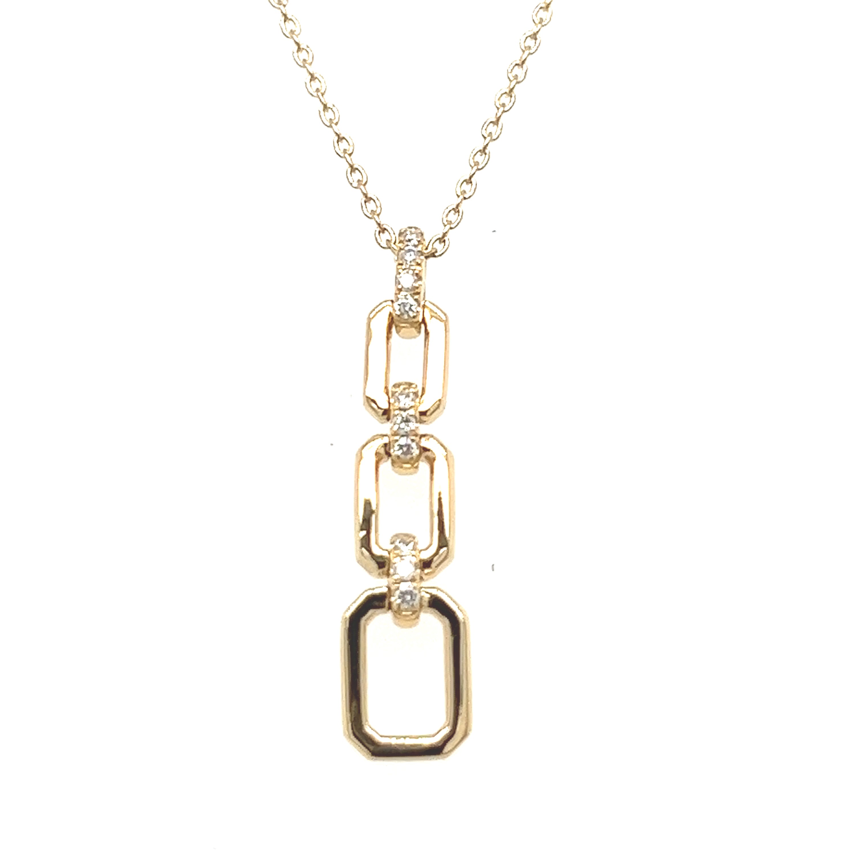 Link to Love Diamond Drop Pendant