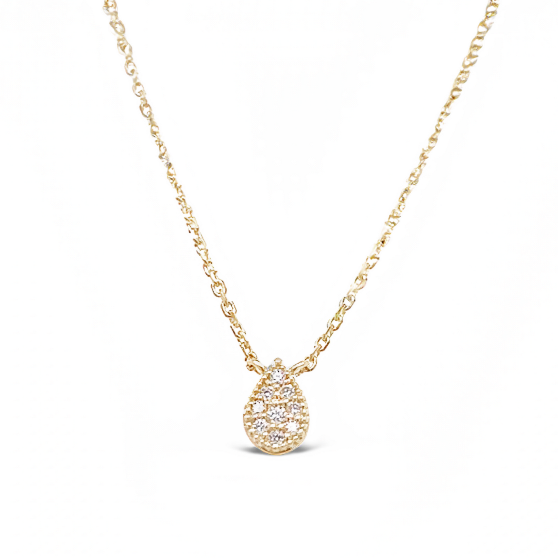 Arabesque Diamond Pear Pendant