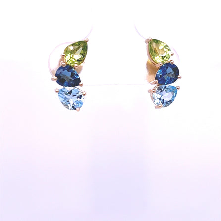 Sky Blue Topaz Earrings