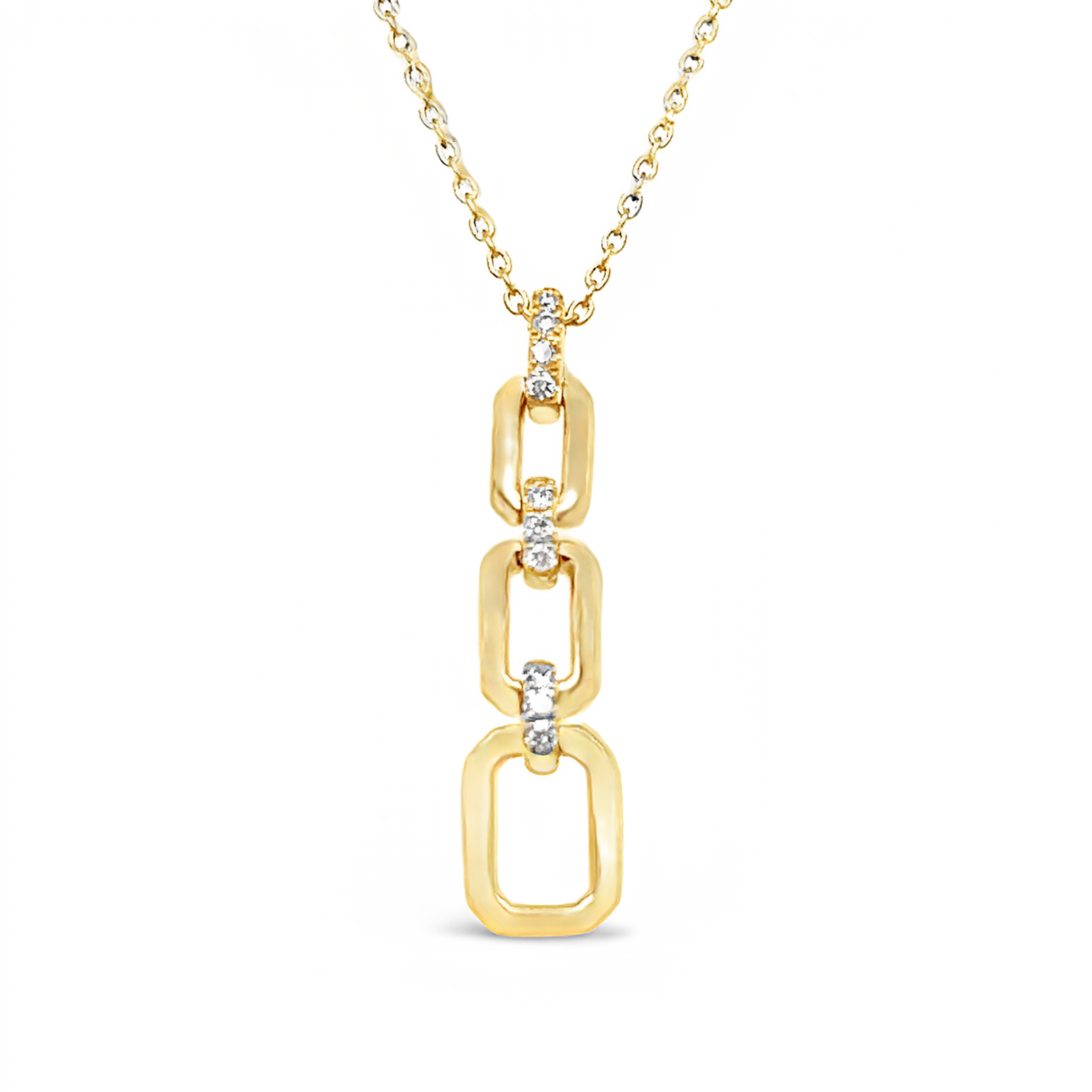 Link to Love Diamond Drop Pendant
