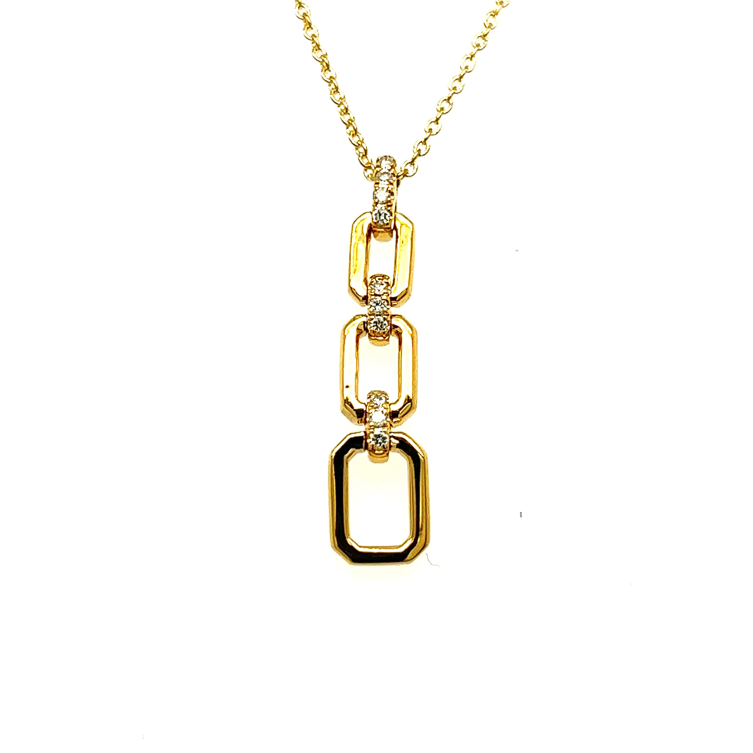 Link to Love Diamond Drop Pendant