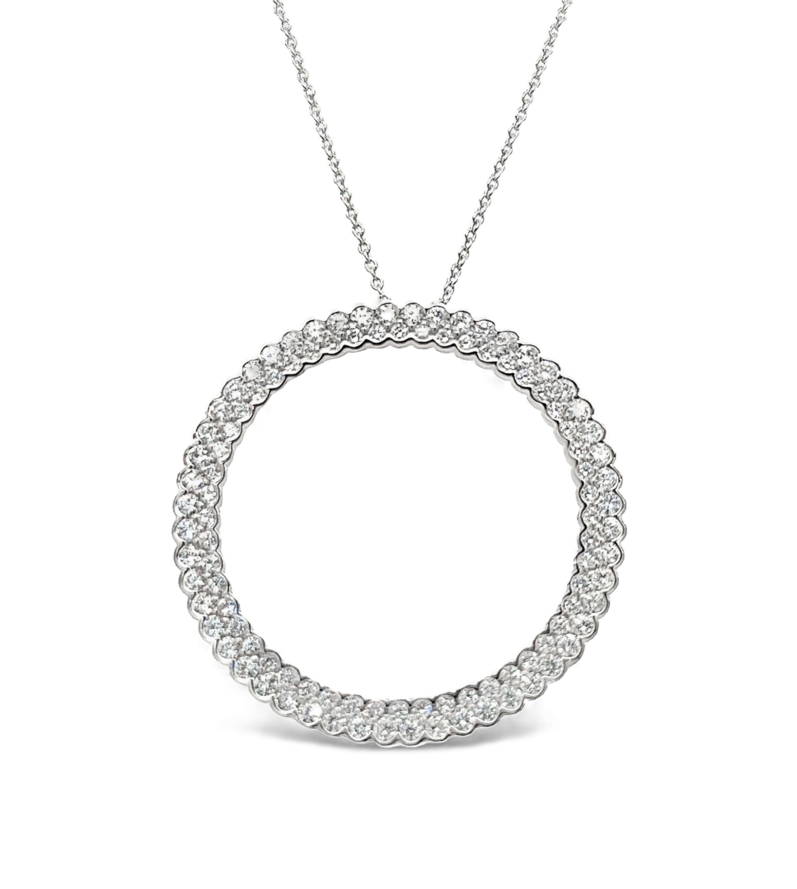 Diamond Eternity Circle Pendant