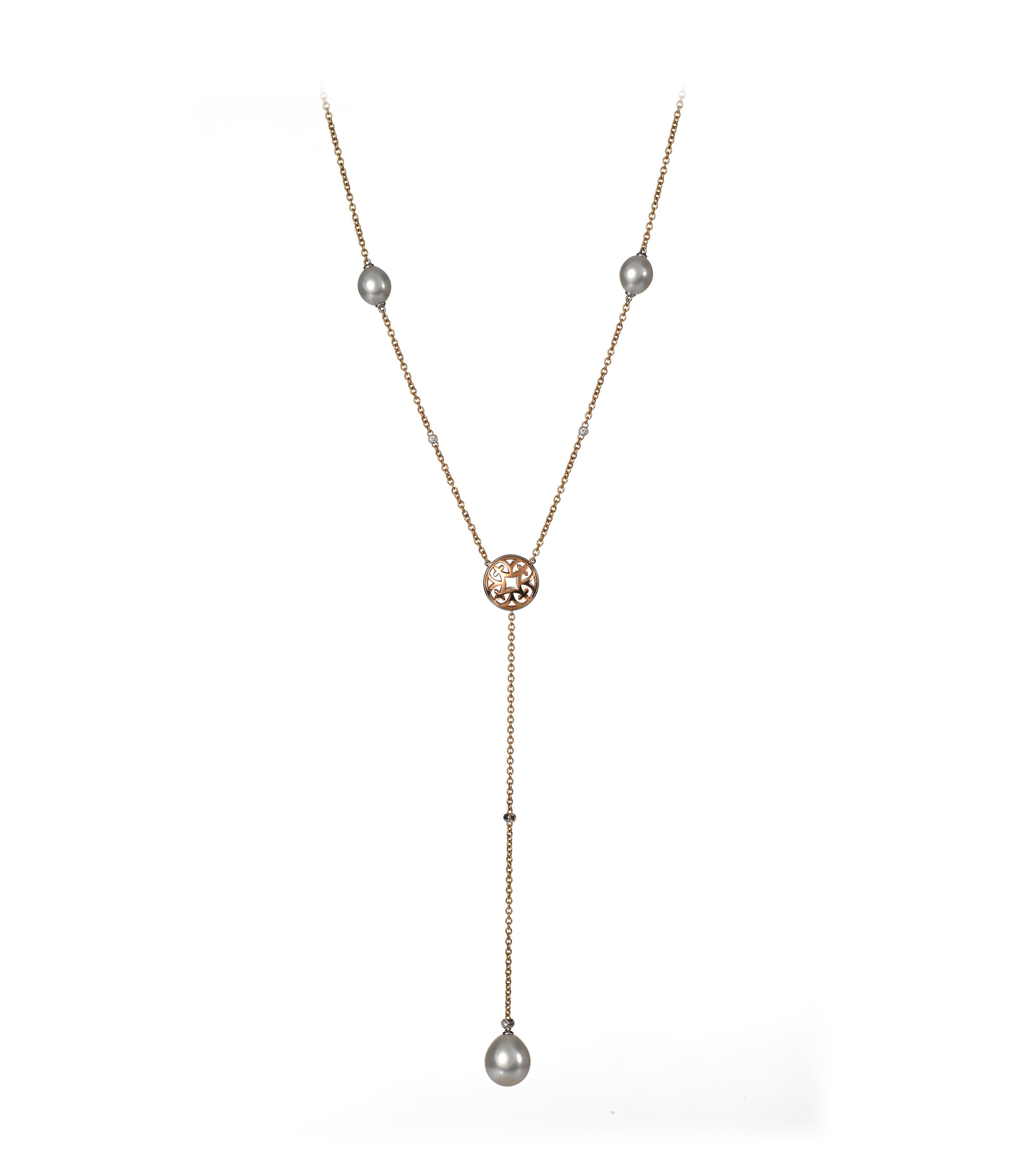 Tahitian Pearl & Gold Pendant Necklace