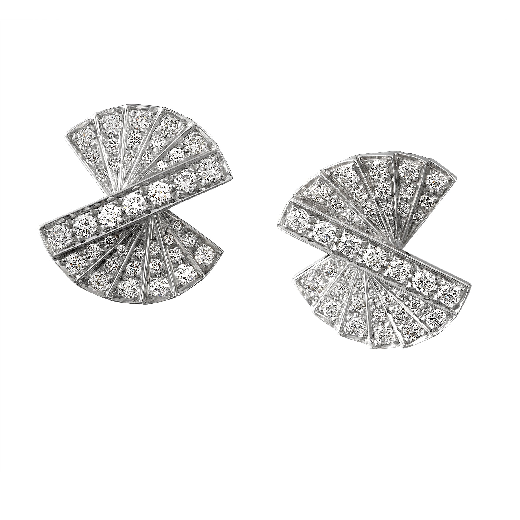 Levendi Diamond Stairway Earrings