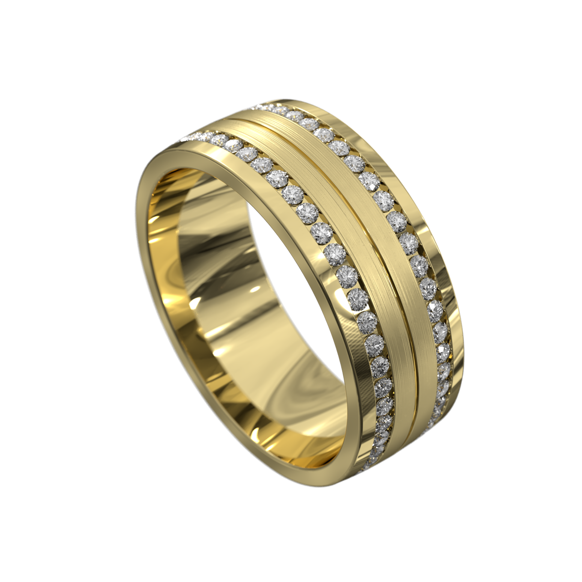 Double Row Diamond Set Ring