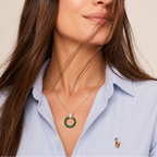 Levendi Essentials - Eternal Emeralds & Diamonds Pendant, view 2 — Levendi Jewellers