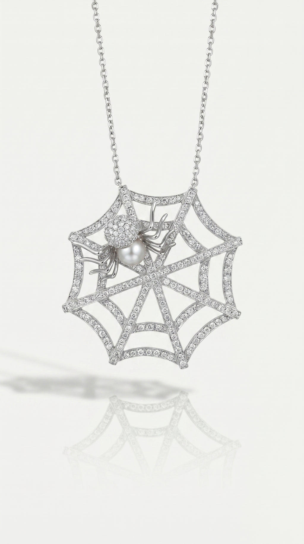 Arachnea Aurea - Web of Love & Spider Pendant — Levendi Jewellers