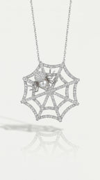 Arachnea Aurea - Web of Love & Spider Pendant — Levendi Jewellers