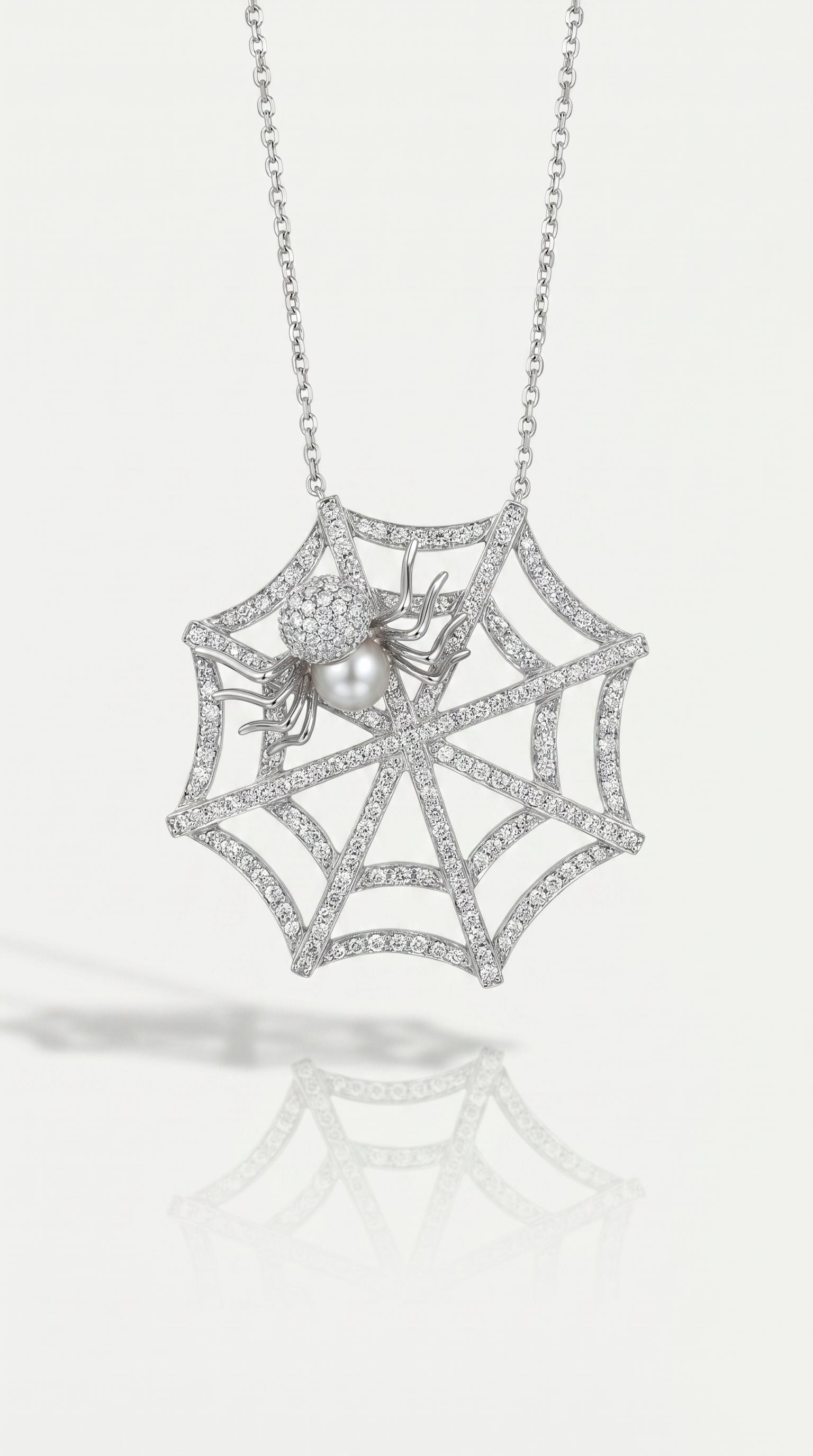 Arachnea Aurea - Web of Love & Spider Pendant