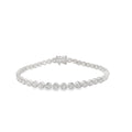 Natural Diamond - Bezel Diamond Tennis Bracelet 4.11 ct