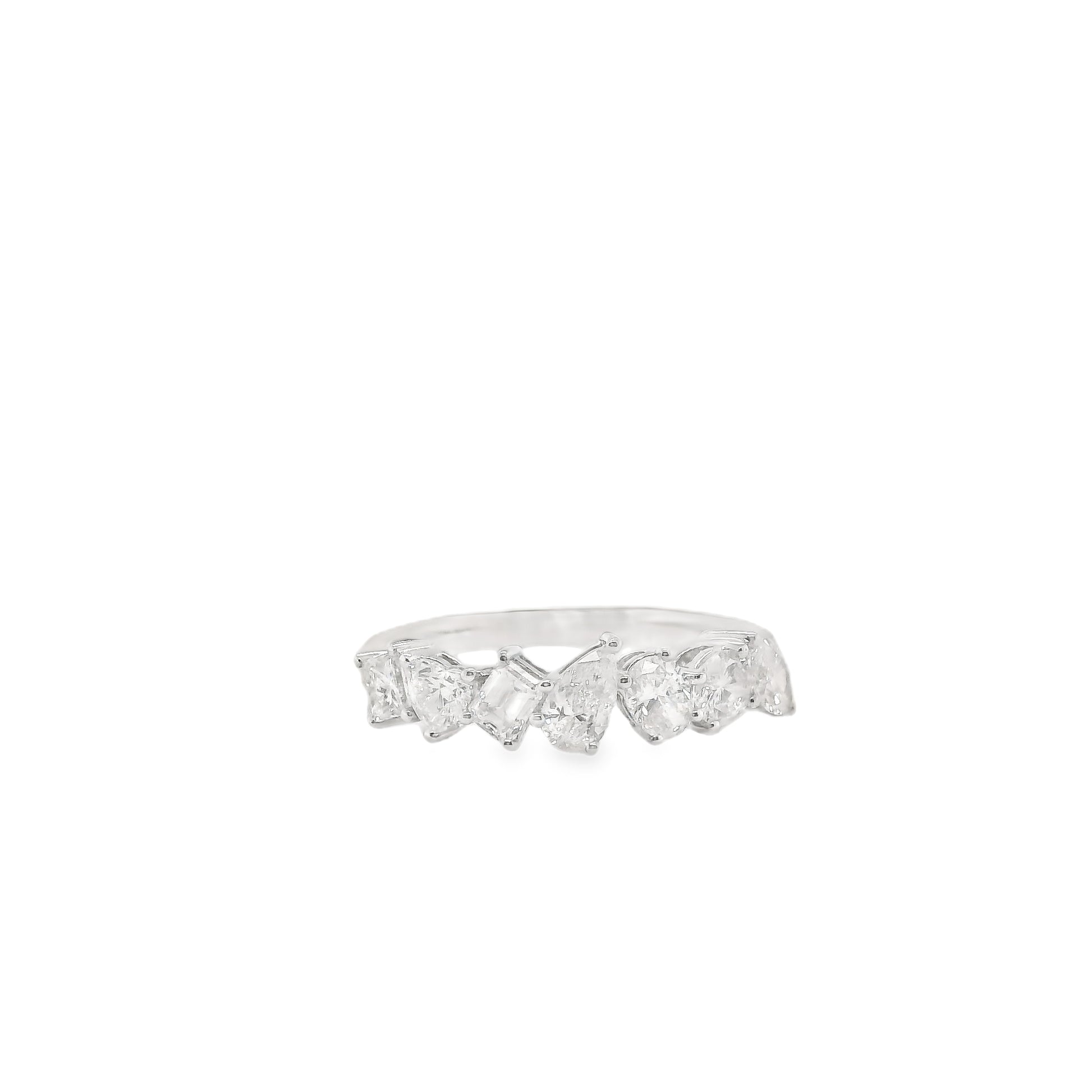 Symphony of Facets - White Gold Diamonds Ring