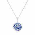 Sapphire & Diamond Disco Ball Pendant