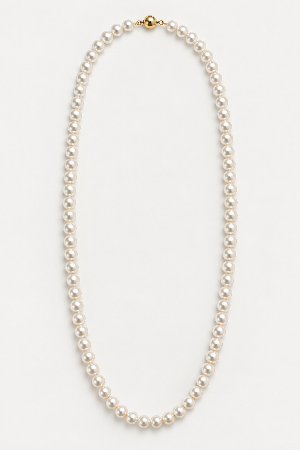 Australian South Sea Pearl Strand Necklace, 8–9 mm, 95 Pearls – full length