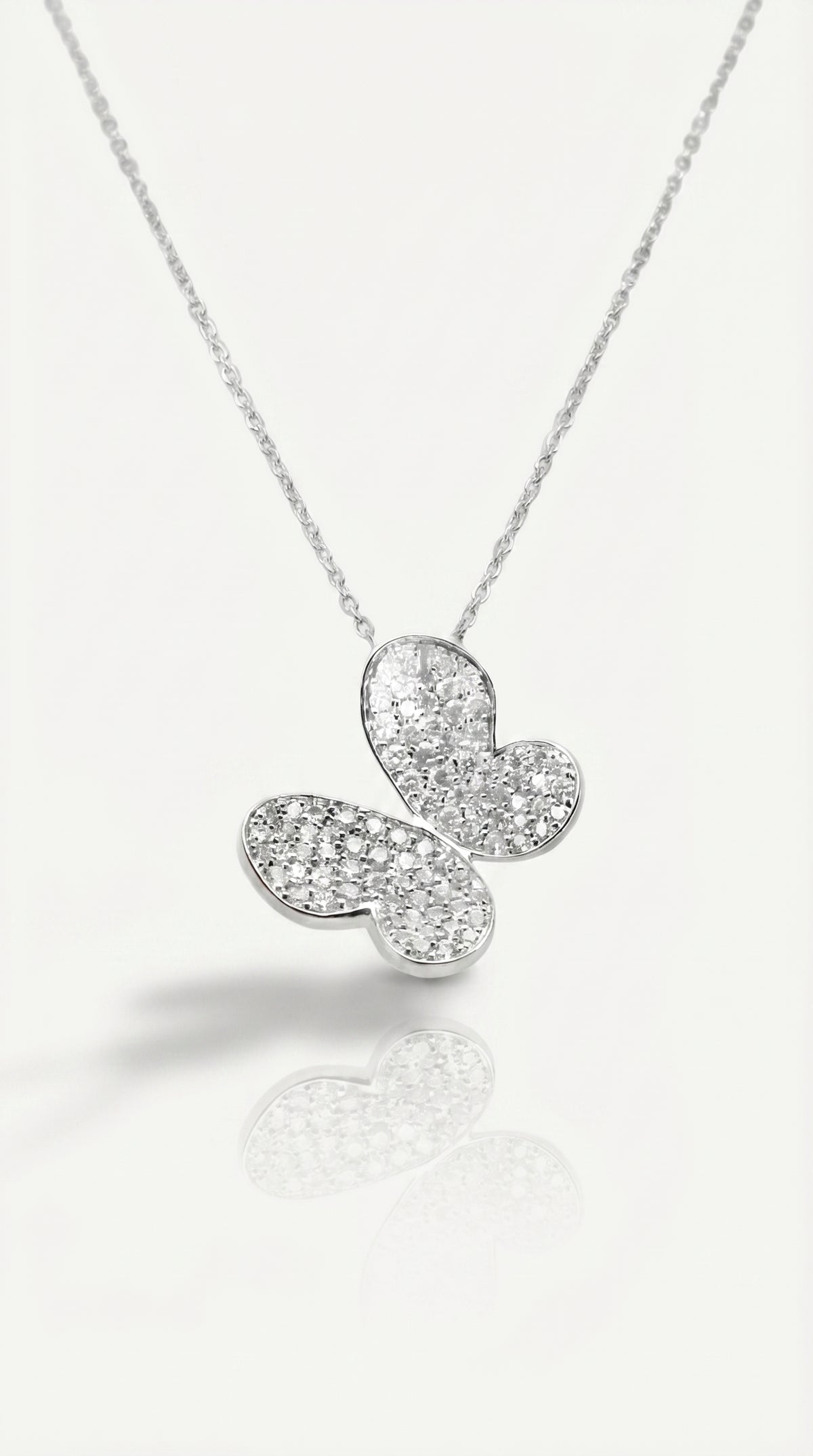 Butterfly Diamond Pendant — Levendi Jewellers