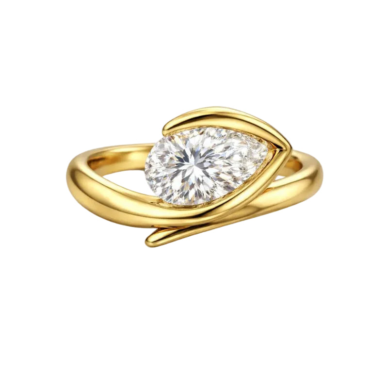 Pear Cut 2.05 CT Engagement Ring