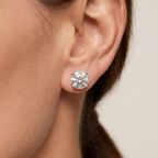 Classic Levendi 4 Claws Diamond Studs, view 5 — Levendi Jewellers