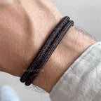 Baraka 8848 Brown Rope Bracelet, view 2 — Levendi Jewellers