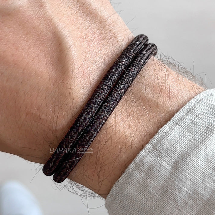 Baraka 8848 Brown Rope Bracelet