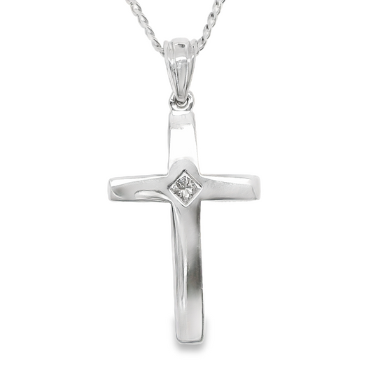 Gerasimos - White Gold Diamond Cross
