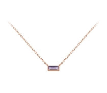 Rainbow - Rose Gold and Amethyst Pendant