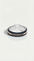 Baraka 316L Black Diamond Ring