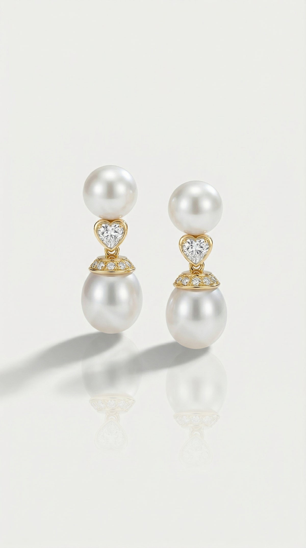 Australian South Sea Pearl Earrings Detachable Day & Evening — Levendi Jewellers