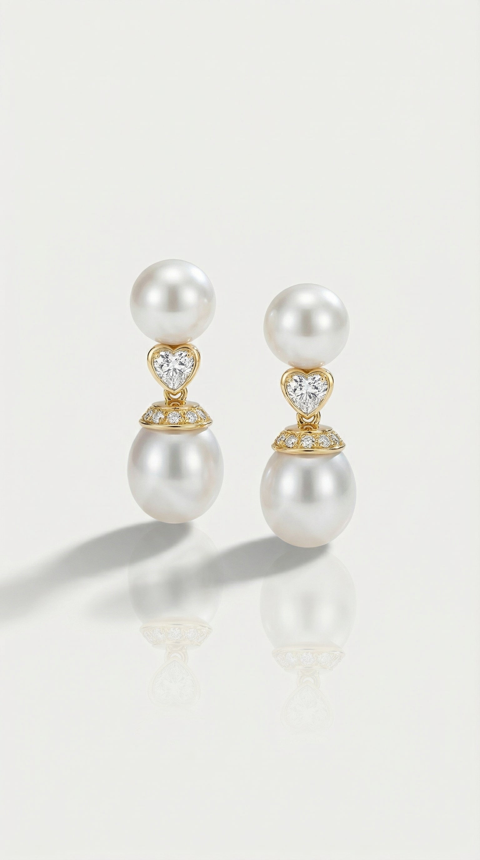 Australian South Sea Pearl Earrings Detachable Day & Evening
