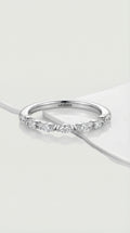 Wedding Band - Marquise Diamonds Shared Claws
