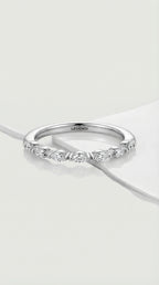 Wedding Band - Marquise Diamonds Shared Claws — Levendi Jewellers