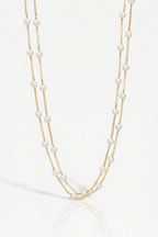 Akoya & Gold Bar Pearl Detachable Long Strand — Levendi Jewellers