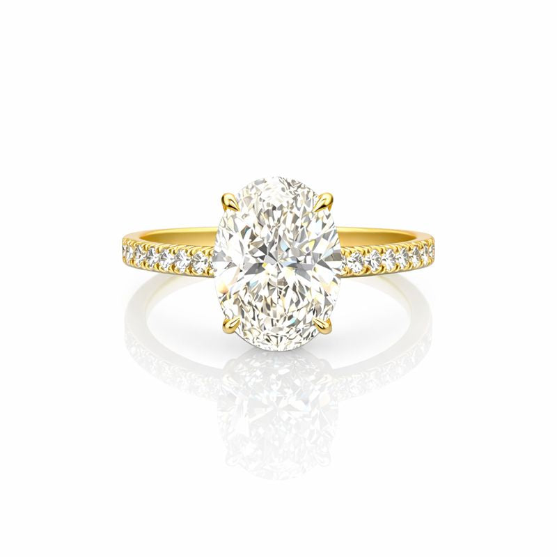 Oval Cut 3.01 CT Engagement Ring