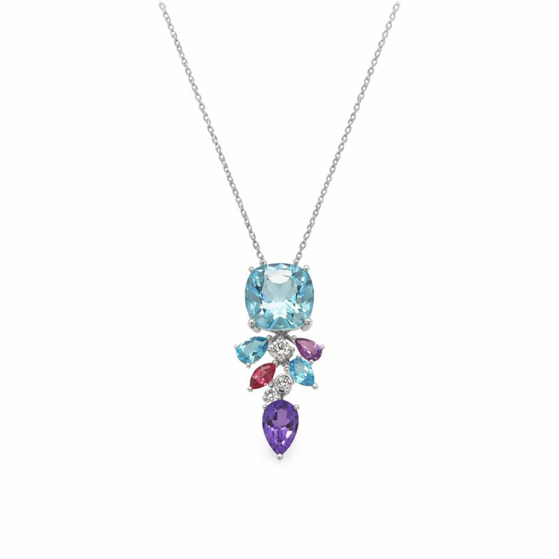 Neptune's Garden - Sky Blue Topaz Pendant — Levendi Jewellers