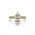 Levendi Classic - Marquise Diamond Engagement Ring