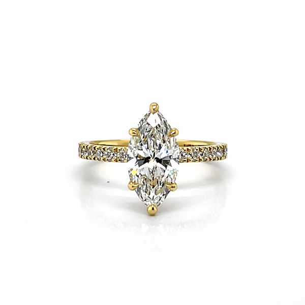 Levendi Classic - Marquise Diamond Engagement Ring