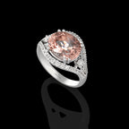 The Imperial Blush - Oval Morganite Ring — Levendi Jewellers