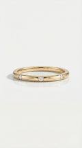 Wedding band - Classic 5 Diamonds Drop Set