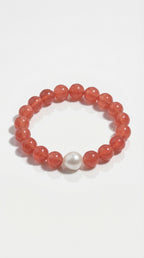 Australian South Sea Strawberry Quartz Bracelet — Levendi Jewellers
