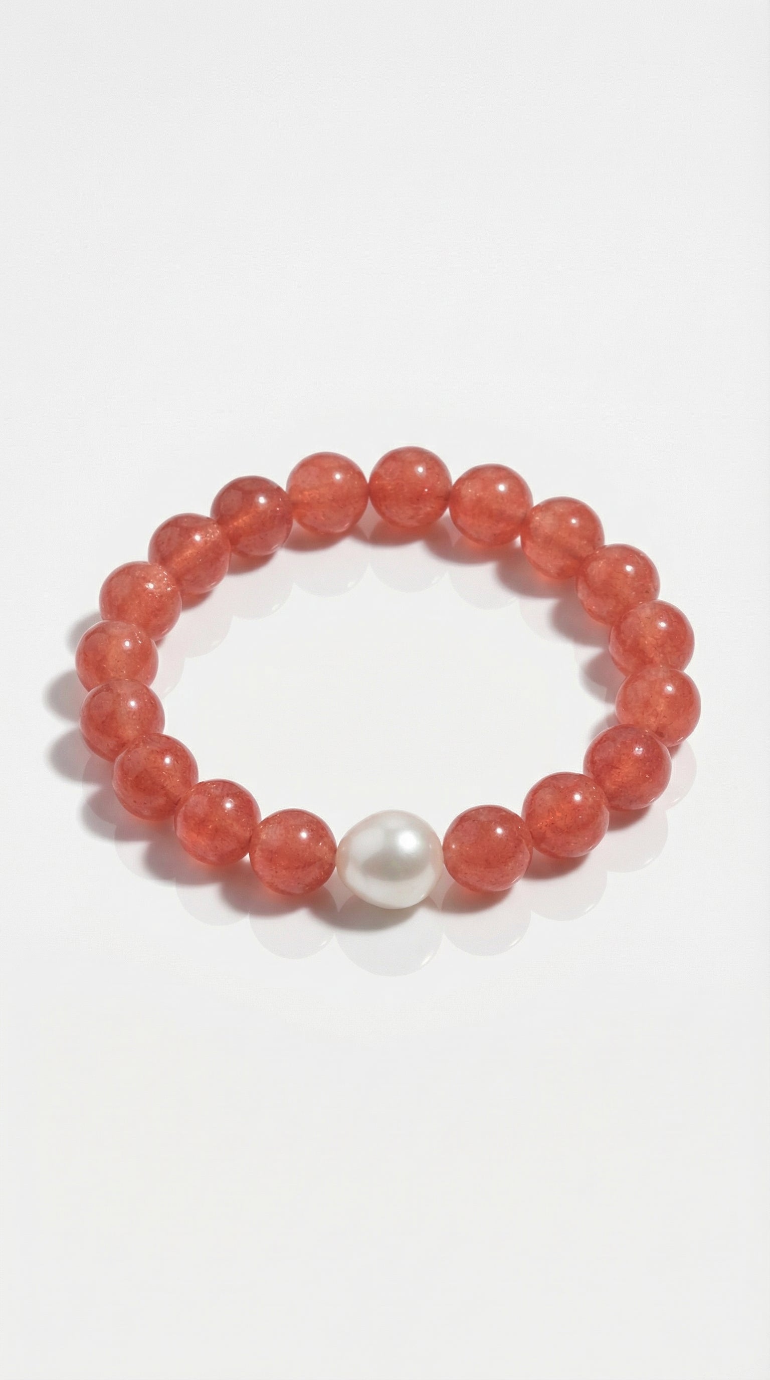 Australian South Sea Strawberry Quartz Bracelet