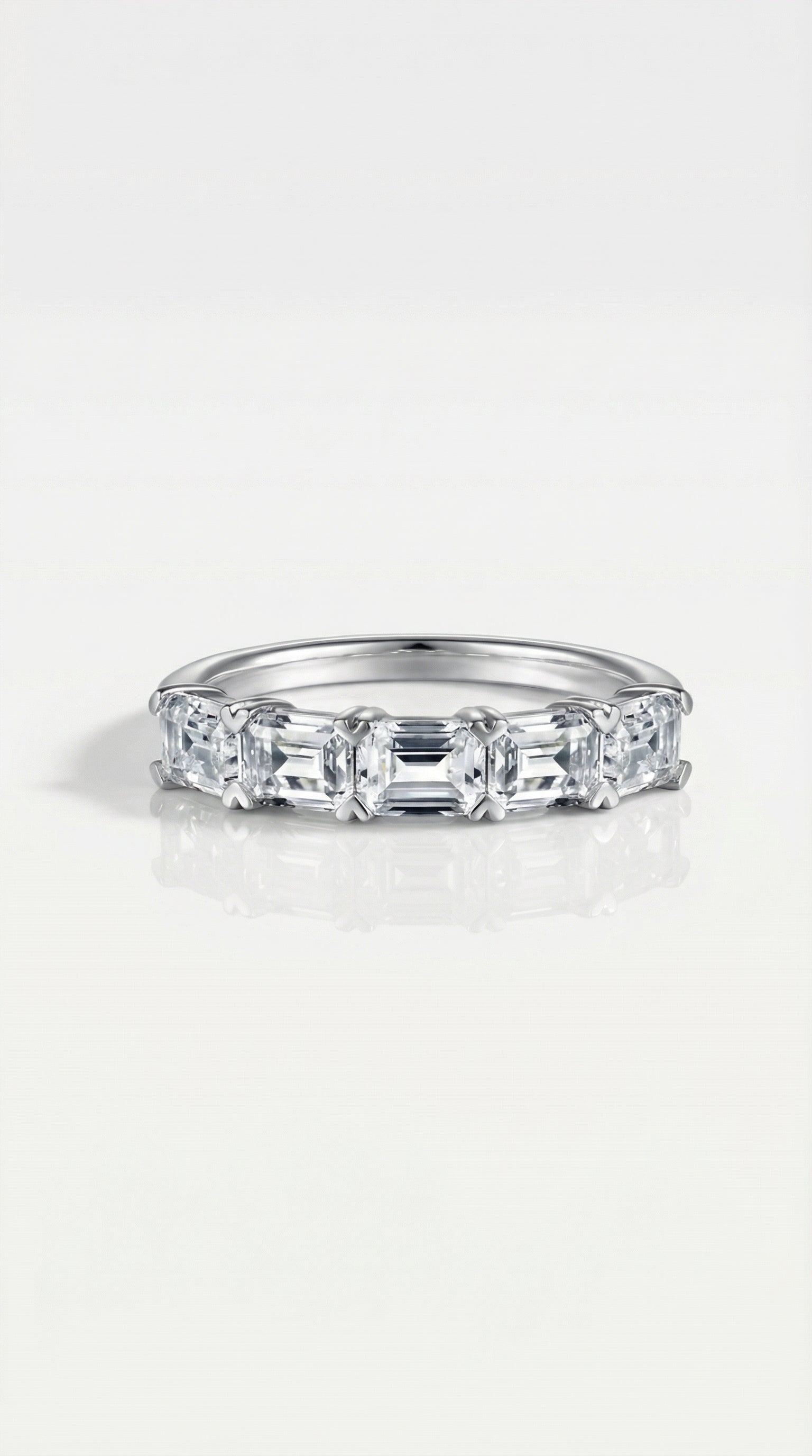 Wedding Band - 5 Baguettes Ring