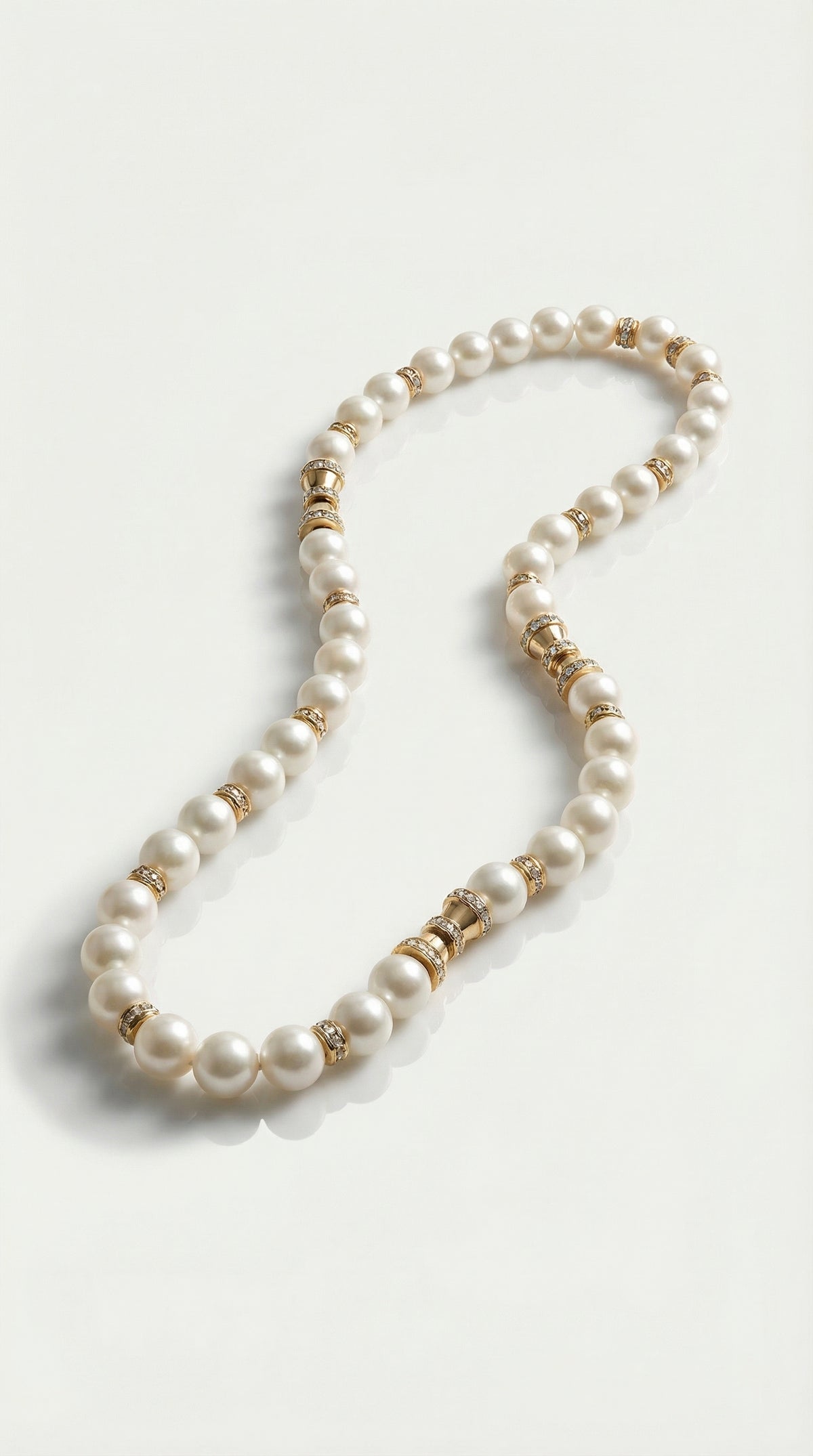 Australian South Sea Pearls Diamond & Gold Necklace — Levendi Jewellers