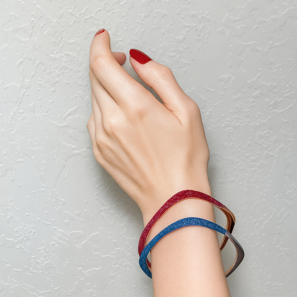 Invisible Rubies Micro Pave Bangle