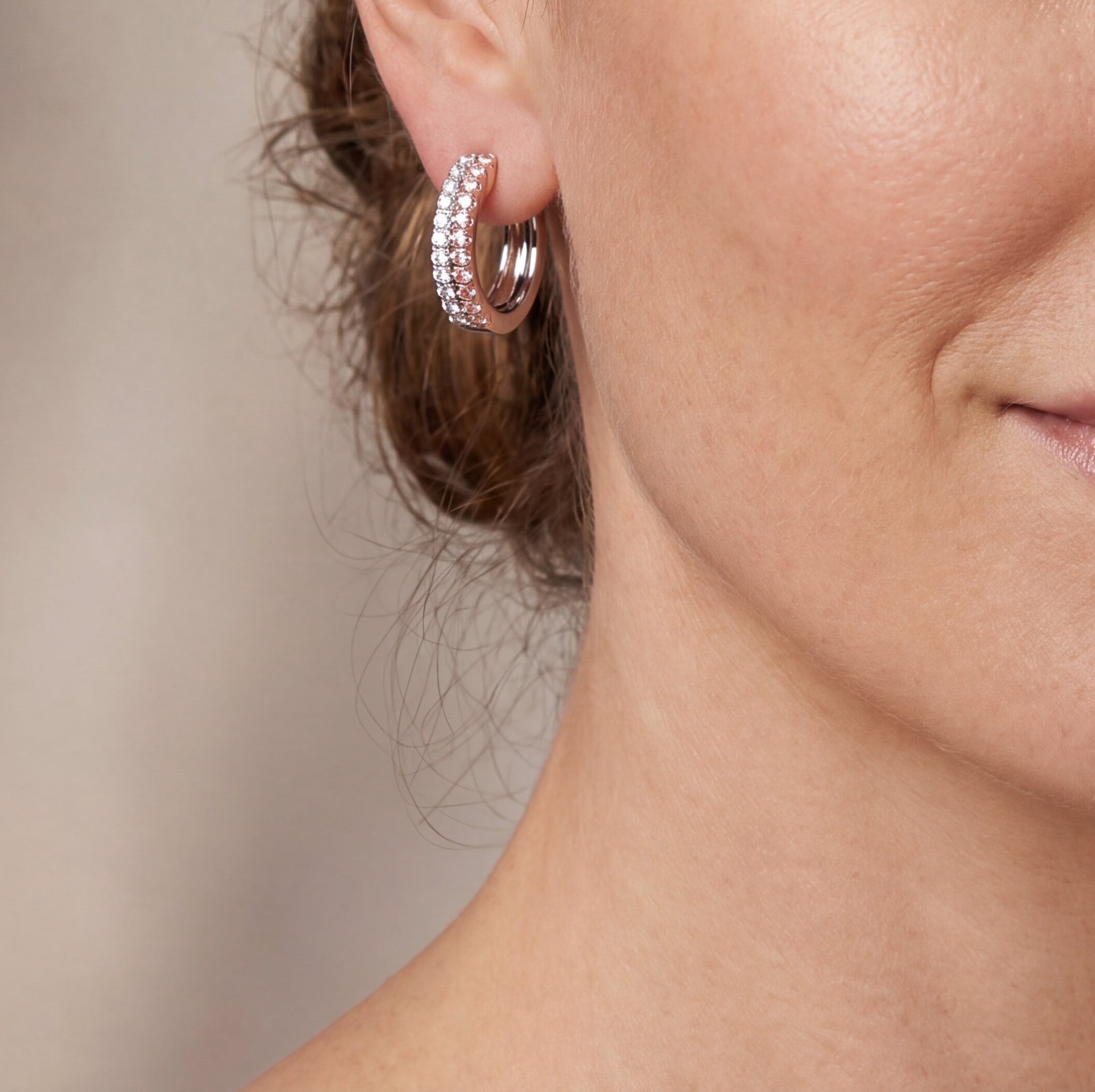 Argyle Essence - Hoop Earrings Double Row