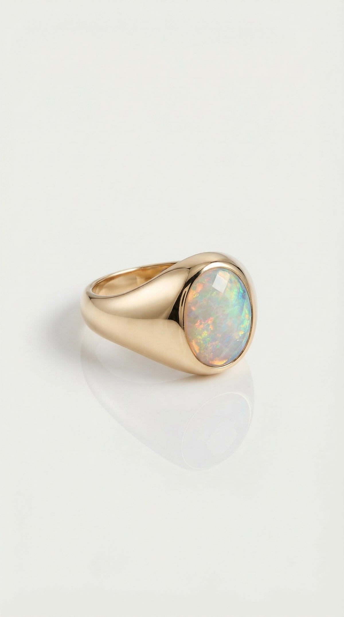 Australian Boulder Opal Signet Ring — Levendi Jewellers