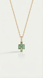 Rainbow - Emerald & Peridot Pendant — Levendi Jewellers