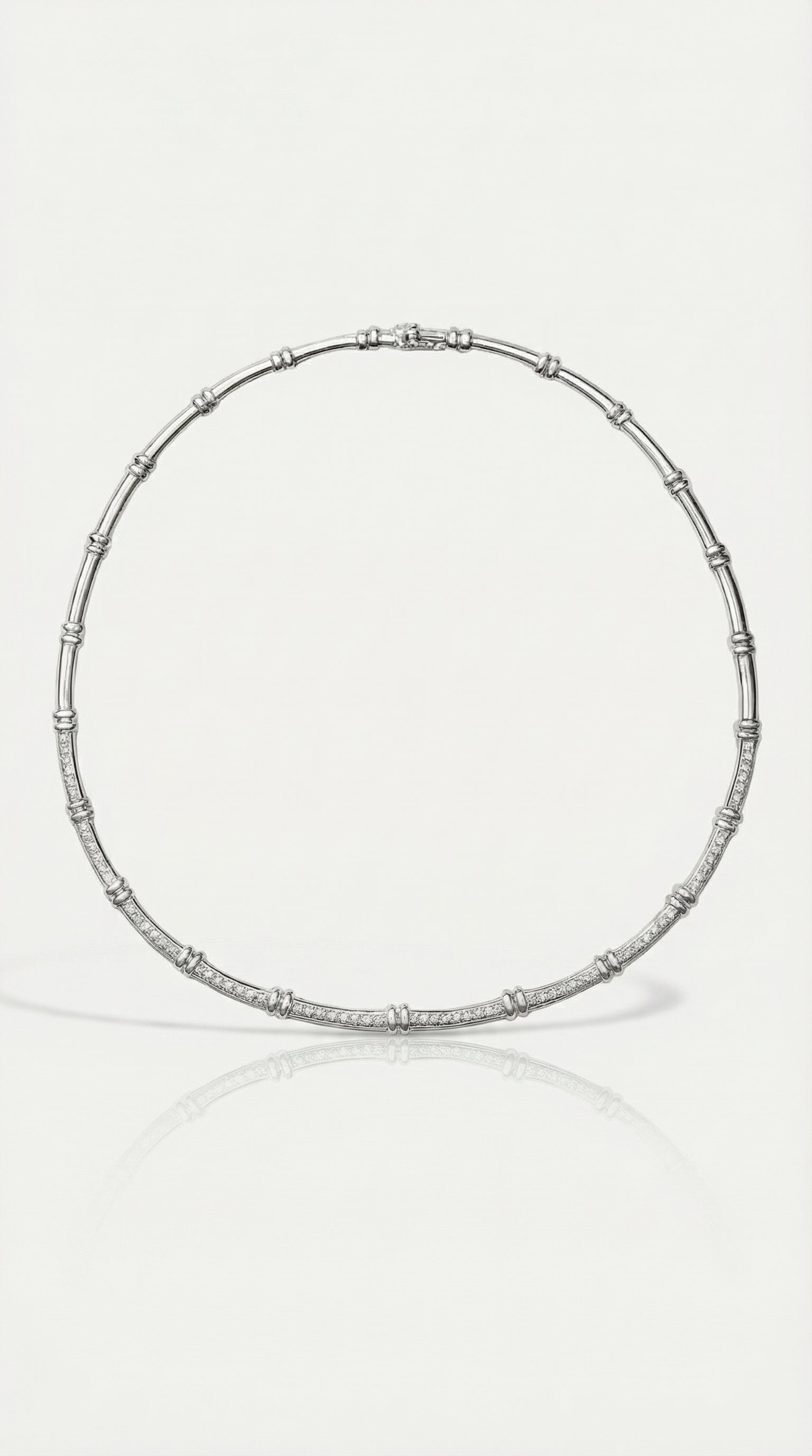 Bamboo Iconic Diamond Tennis Necklace