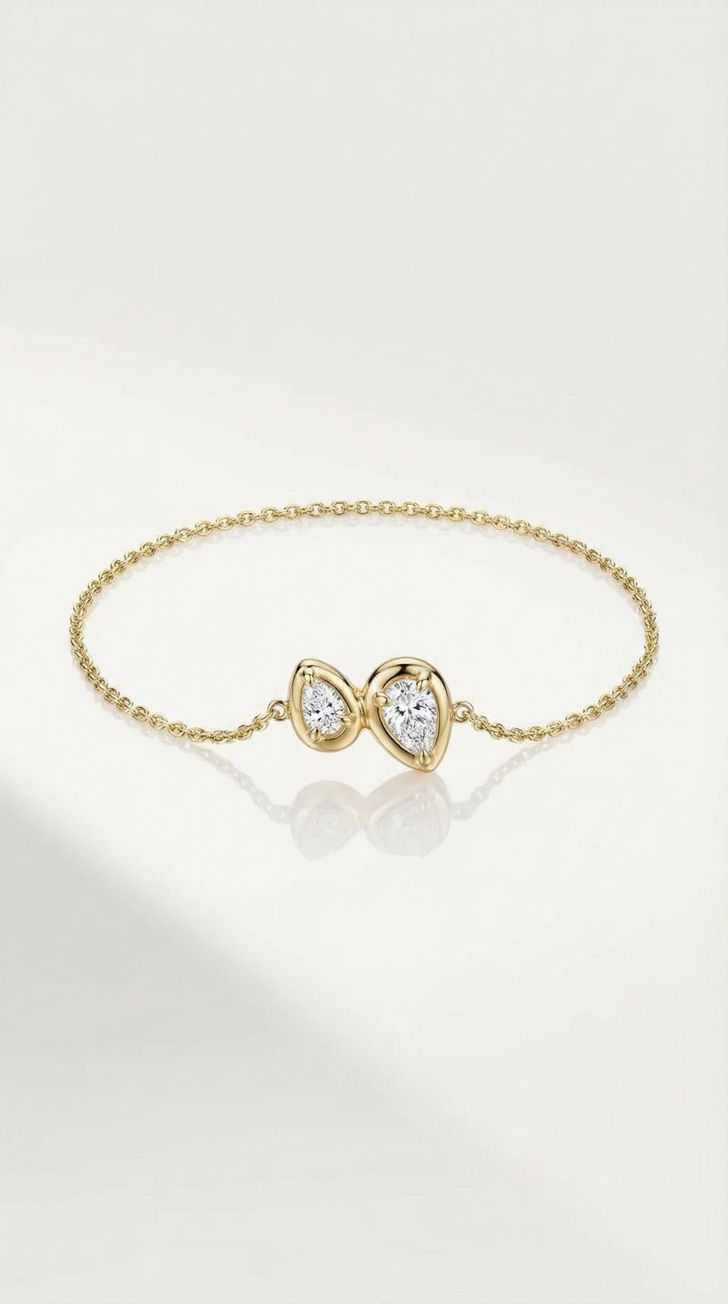 Levendi Essentials - Twins Pear Diamonds Bracelet — Levendi Jewellers