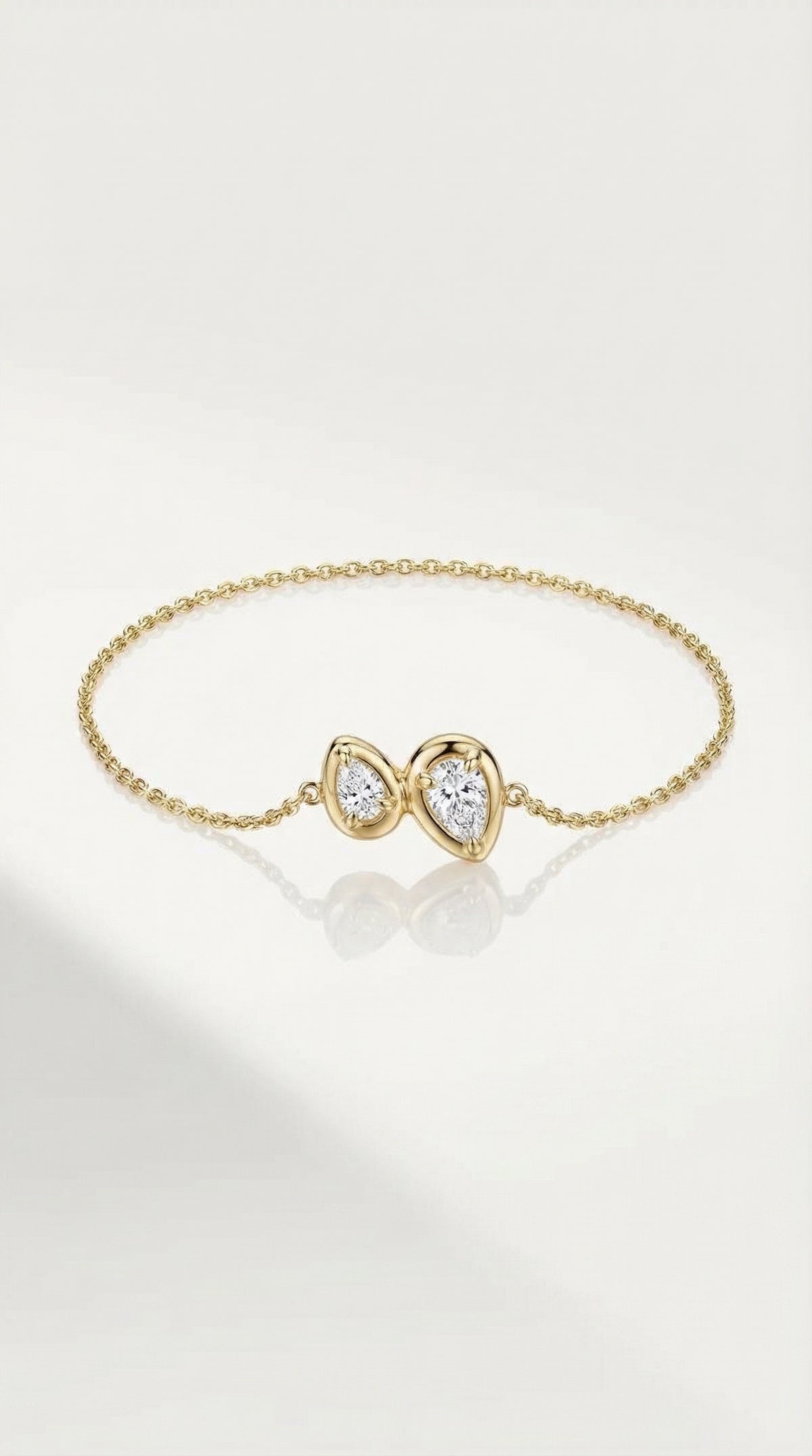 Levendi Essentials - Twins Pear Diamonds Bracelet — Levendi Jewellers