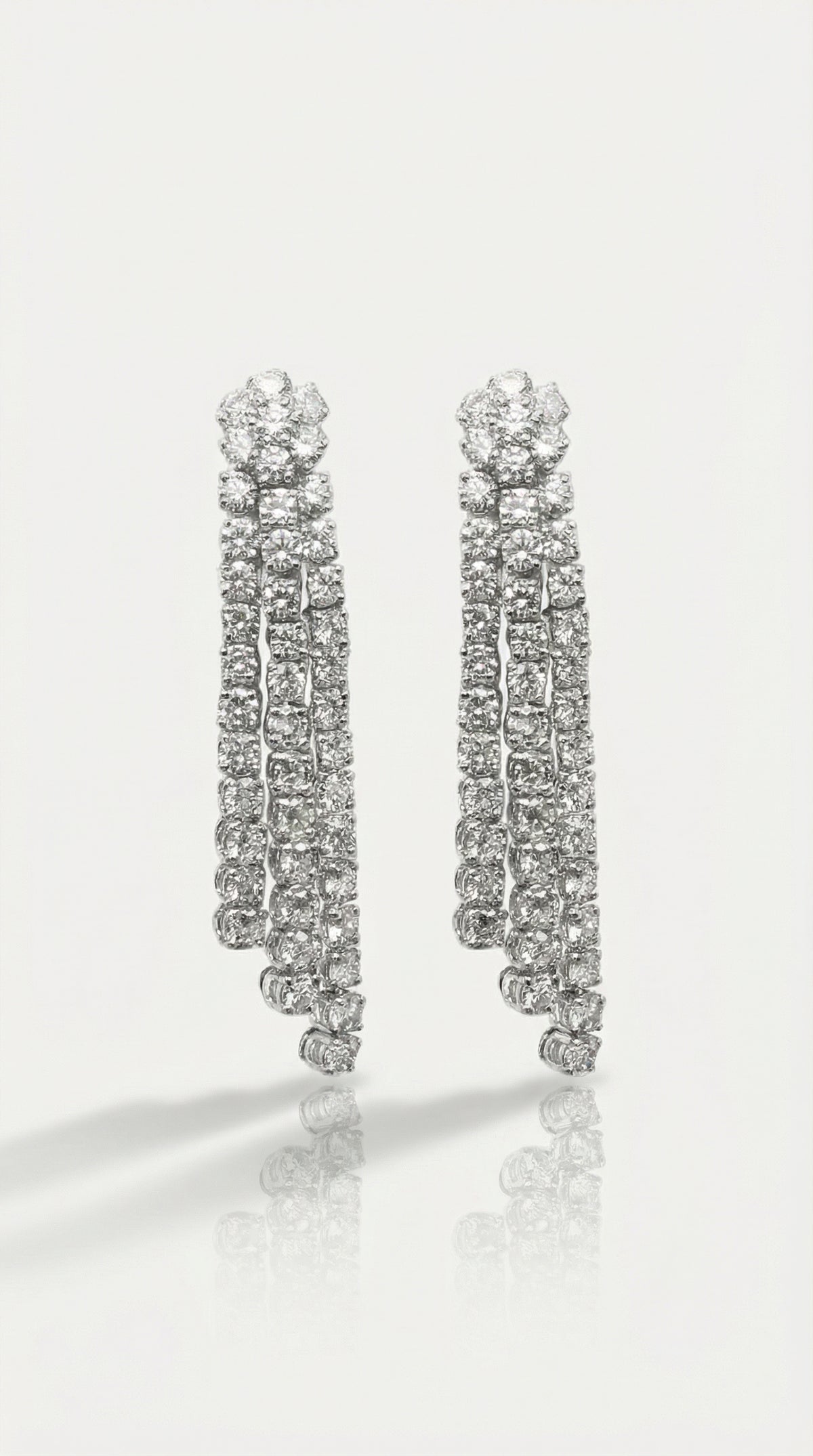 Hollywood Diamonds Drop Earrings 10ct — Levendi Jewellers